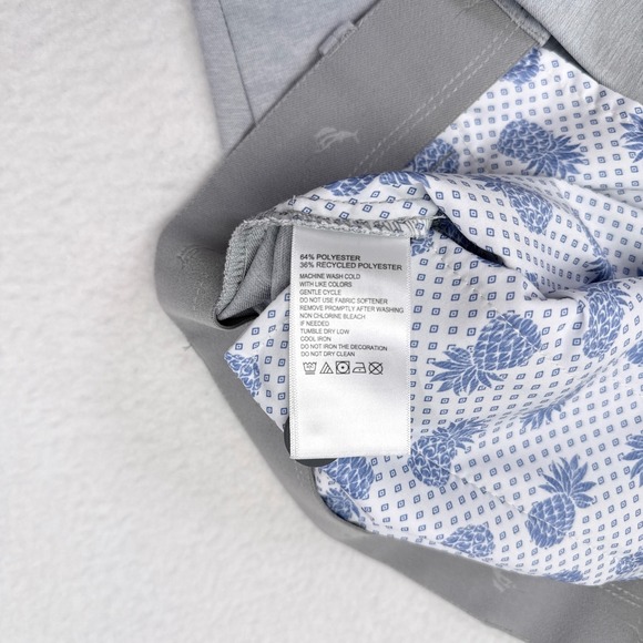 Tommy Bahama Shorts Mens Size 33 Gray Stretch Performance Casual Vacation Resort - Picture 7 of 9